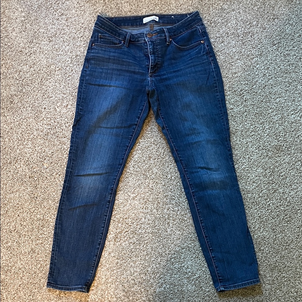 LOFT Dark Blue Skinny Jeans